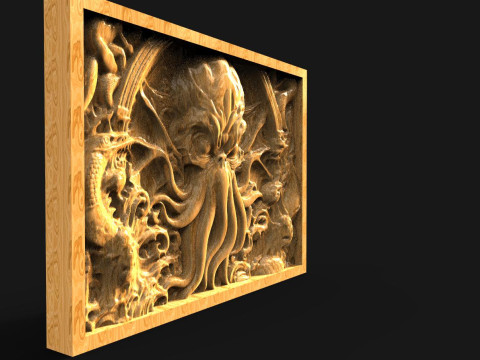 Cthulhu CNC 3D Print Model