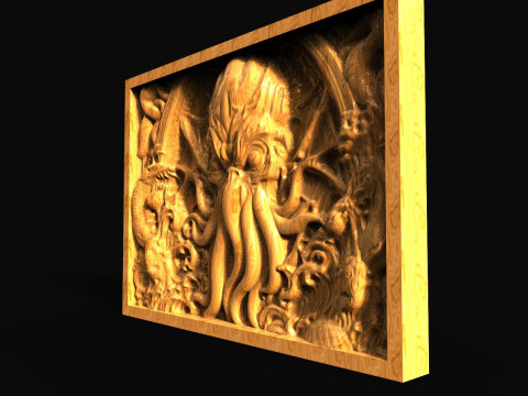 Cthulhu CNC 3D Print Model