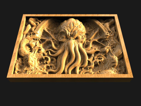Cthulhu CNC 3D Print Model