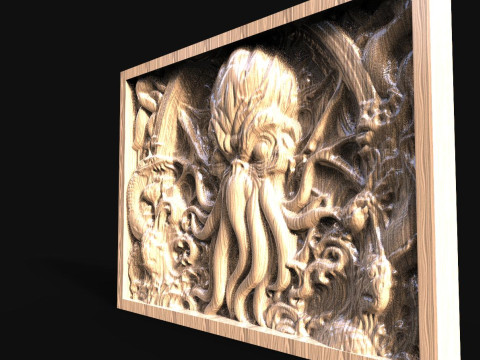 Cthulhu CNC 3D Print Model