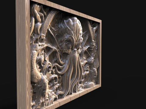 Cthulhu CNC 3D Print Model