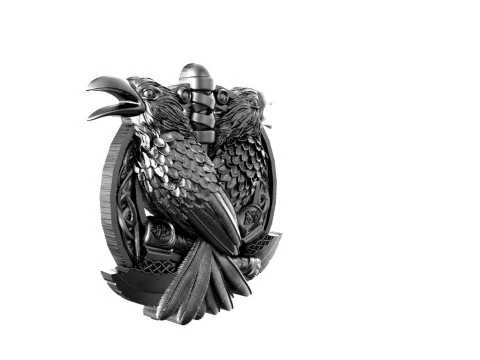 Viking crow pendant 3D Print Model