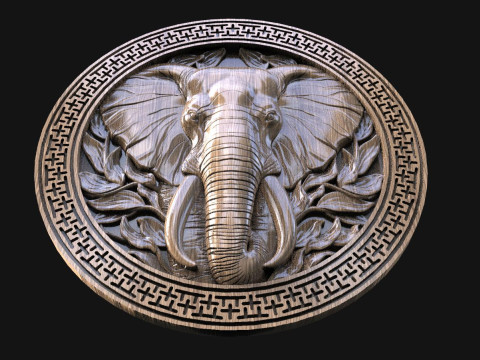 Elephant CNC 3D Print Model