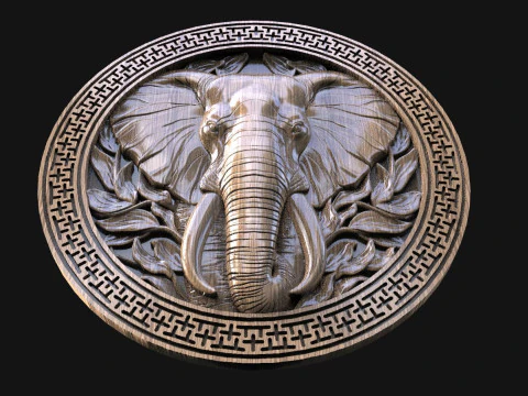 Elephant CNC 3D Print Model