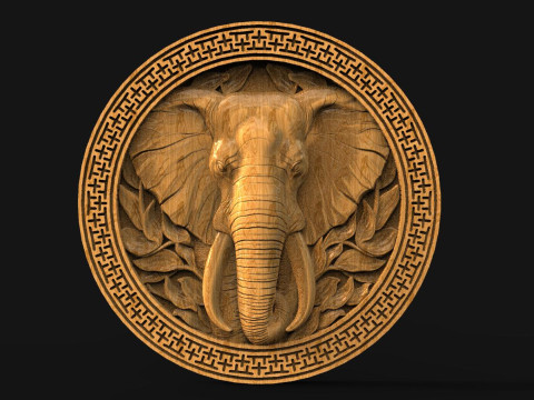 Elephant CNC 3D Print Model