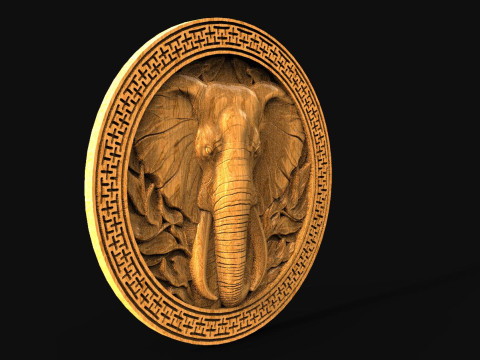 Elephant CNC 3D Print Model