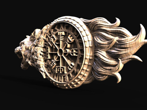 Viking wolf CNC 3D Print Model