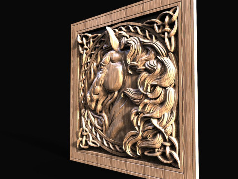 Celtic Horse CNC Modello di stampa 3D