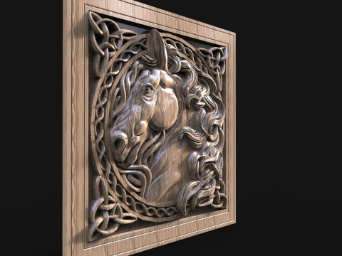 Celtic Horse CNC Modello di stampa 3D