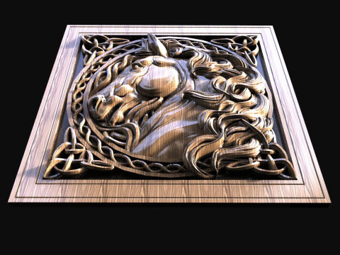 Celtic Horse CNC Modello di stampa 3D