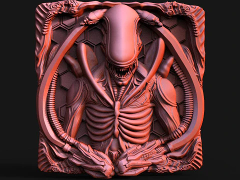 Alien Xenomorph CNC 3D Print Model