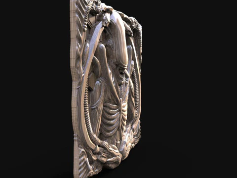 Alien Xenomorph CNC 3D Print Model