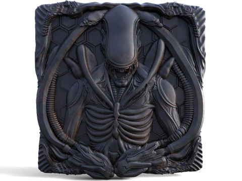 Alien Xenomorph CNC 3D Print Model