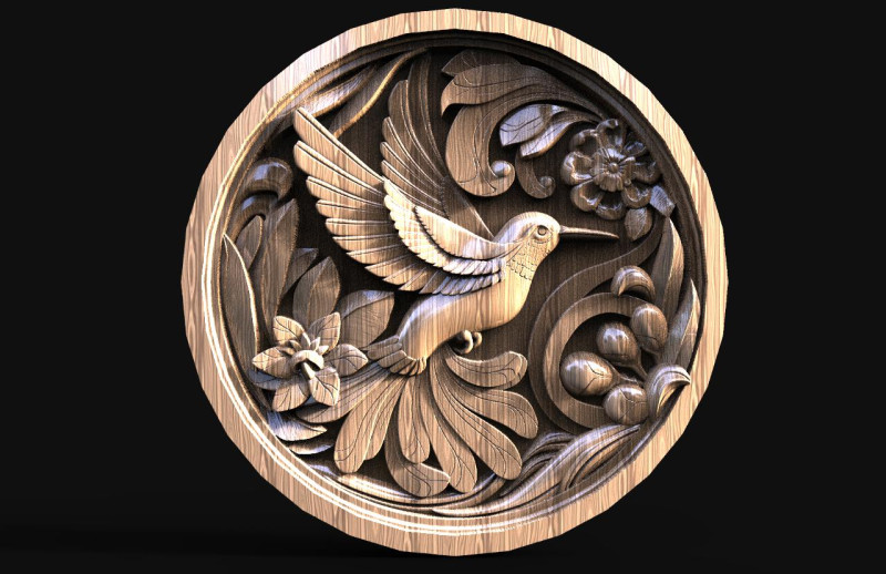 Hummingbird CNC 3D 打印模型 .c4d .max .obj .3ds .fbx .stl .blend 
