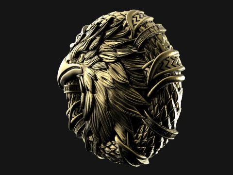Crow pendant 3D Print Model