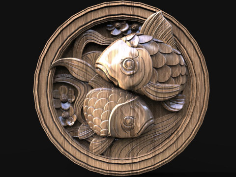 Fish CNC 3D Print Model