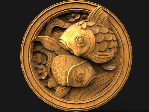 Fish CNC 3D Print Model