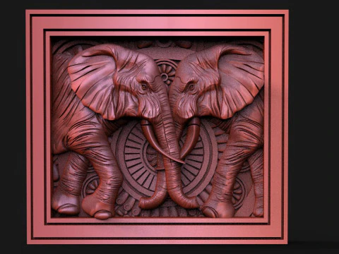Elephant CNC 3D Print Model