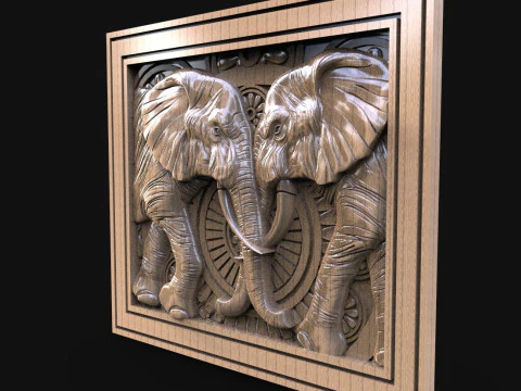 Elephant CNC 3D Print Model