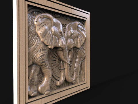 Elephant CNC 3D Print Model