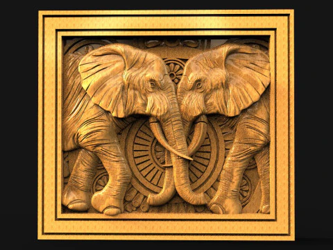Elephant CNC 3D Print Model