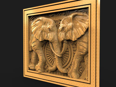 Elephant CNC 3D Print Model