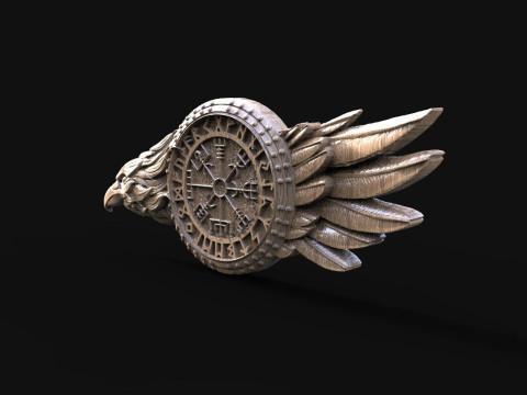 Viking crow CNC 3D प्रिंट मॉडल
