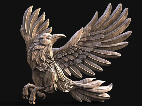 CNC corvo Modello di stampa 3D