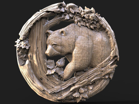 Bear CNC STL model 3D-printmodel