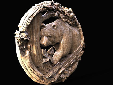 Bear CNC STL model 3D 打印模型