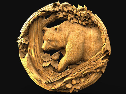 Bear CNC STL model 3D 打印模型