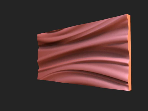 Painel Onda CNC Modelo de Impressão 3D