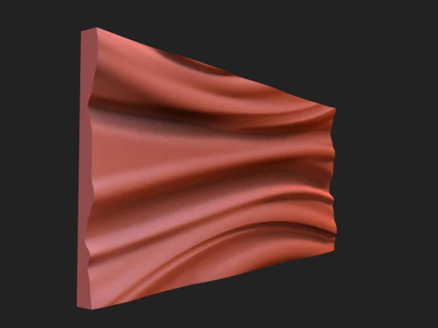 Painel Onda CNC Modelo de Impressão 3D