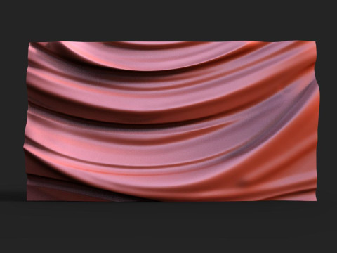 Panel Wave CNC STL file 3D-printmodel