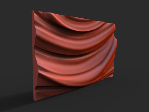 Panel Wave CNC STL file 3D Print Model