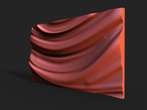 Panel Wave CNC STL file 3D Print Model