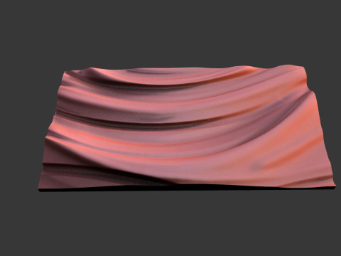 Panel Wave CNC STL file 3D Print Model