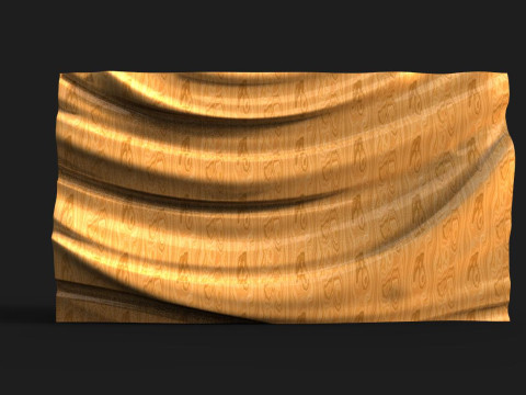 Panel Wave CNC STL file 3D Print Model