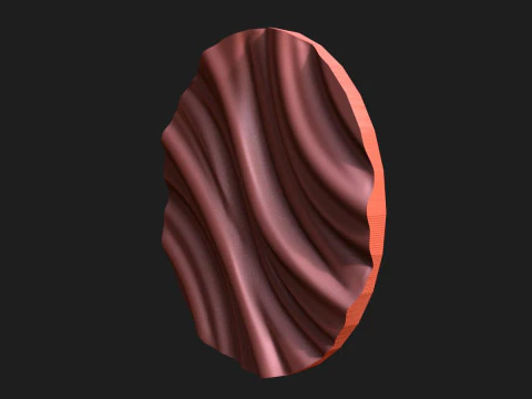 Panel Wave CNC STL file 3D Print Model