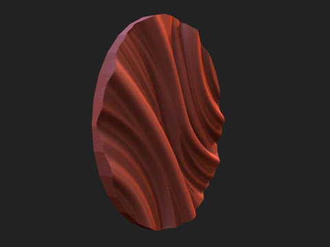 Panel Wave CNC STL file 3D Print Model