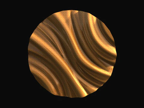 Panel Wave CNC STL file 3D Print Model