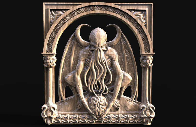 Cthulhu CNC STL file 3D Print Model .c4d .max .obj .3ds .fbx .stl .blend 