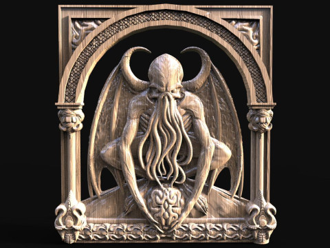 Cthulhu CNC STL file 3D-printmodel