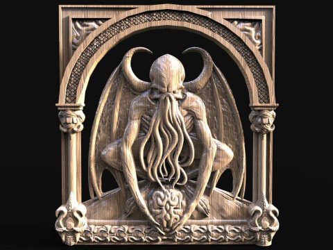 Файл STL CNC Cthulhu 3D Принт Модель