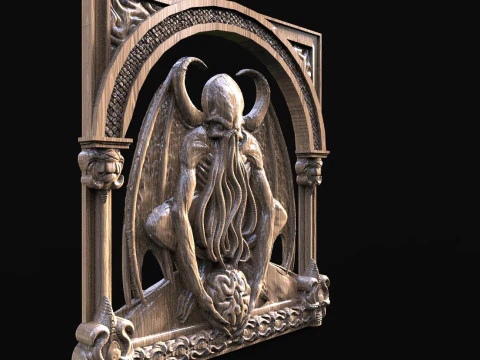 Cthulhu CNC STL file 3D Print Model