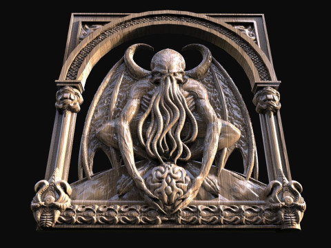 Cthulhu CNC STL file 3D प्रिंट मॉडल