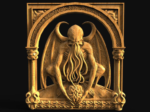 Cthulhu CNC STL file 3D प्रिंट मॉडल
