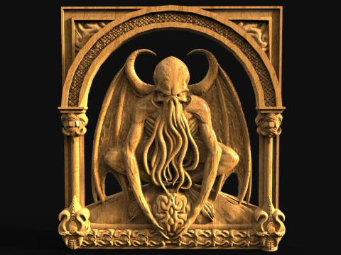 Cthulhu CNC STL file 3D Print Model