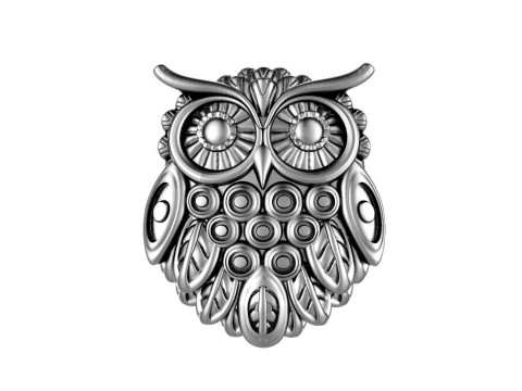 Owl pendant 3D Print Model