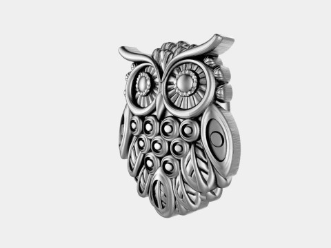 Owl pendant 3D Print Model